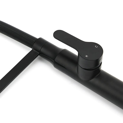 Matt Black Kitchen Sink Basin Mixer 360º Swivel Faucet Tap Pull Out Spout WELS - Image 6