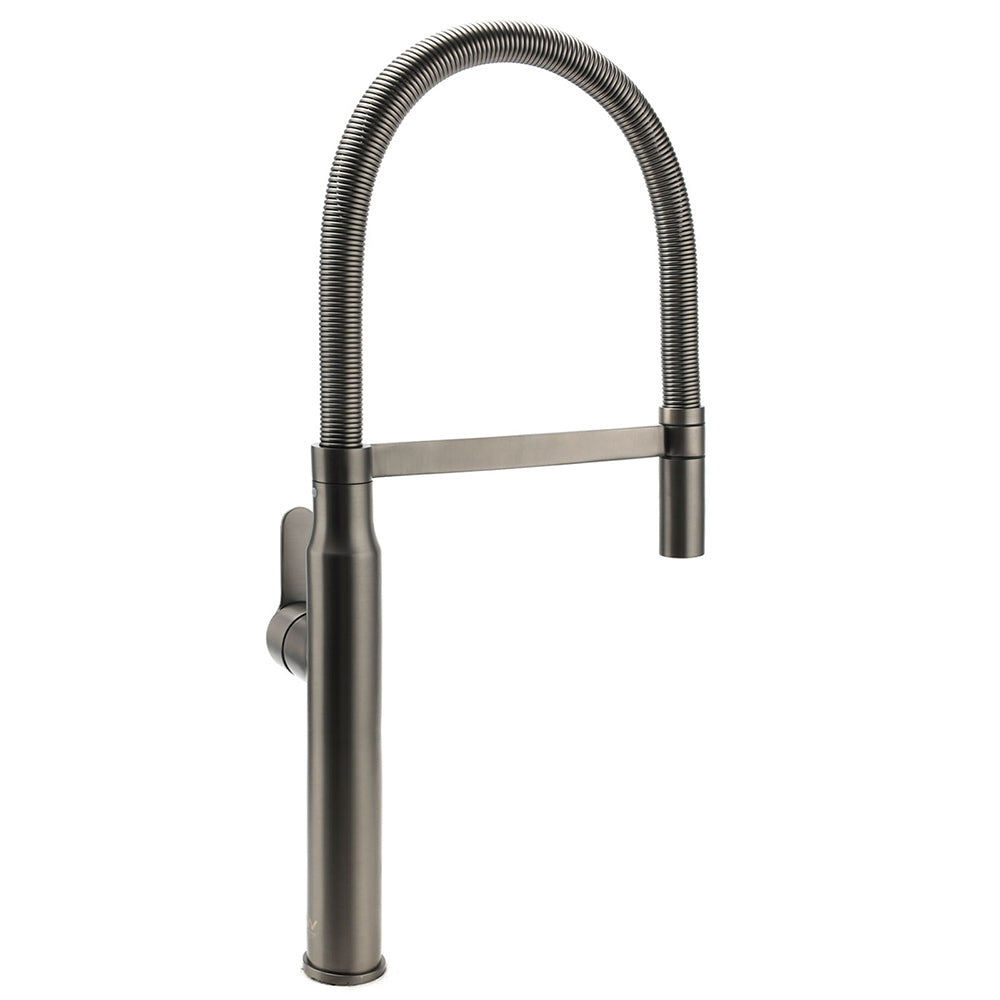 WELS Gun Metal Stainless Steel Pull Out Swivel Kitchen Mixer Sink Tap Spout Faucet - Image 2