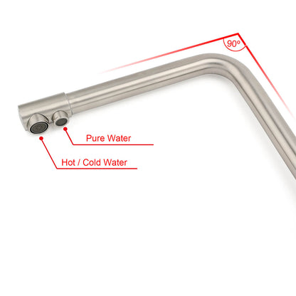 WELS 3 Function Kitchen Sink 360° Swivel Mixer Tap Clean Pure Drink Water Faucet - Image 5