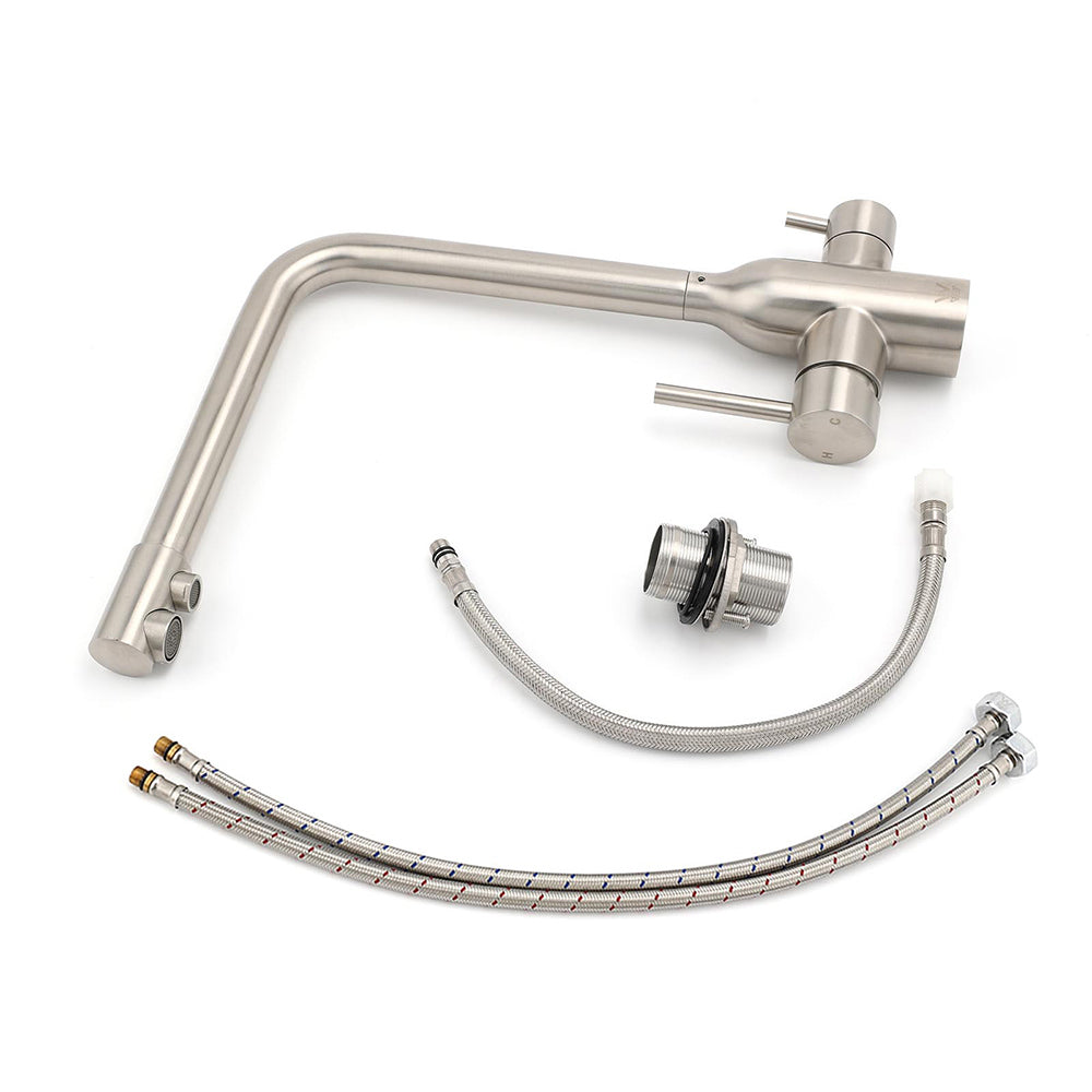 WELS 3 Function Kitchen Sink 360° Swivel Mixer Tap Clean Pure Drink Water Faucet - Image 8