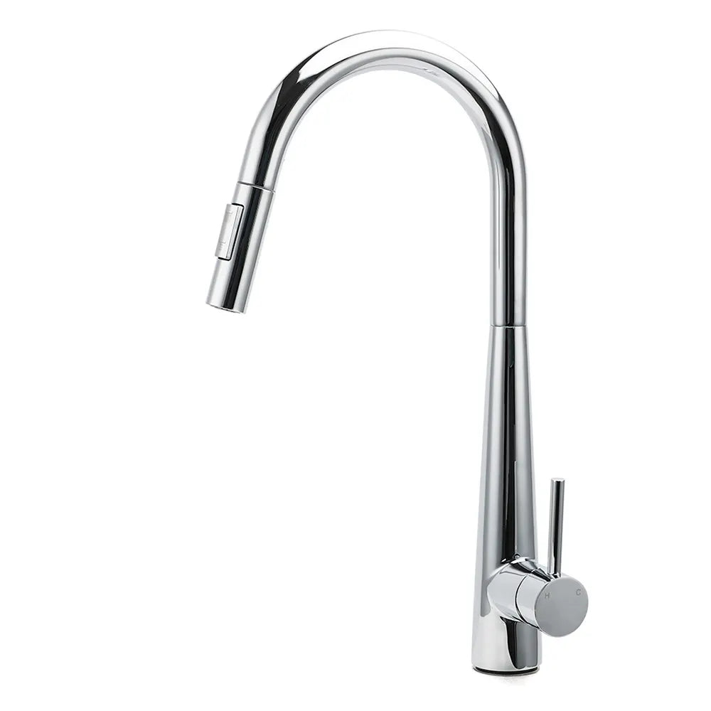 WELS Chrome 360 Swivel Pull Out Kitchen Tap Sink Mixer Faucet Spout 2 Way Outlet