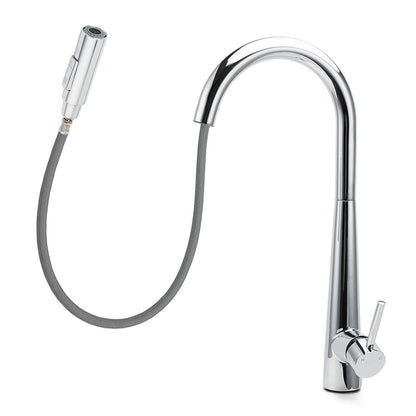 WELS Chrome 360 Swivel Pull Out Kitchen Tap Sink Mixer Faucet Spout 2 Way Outlet - Image 2