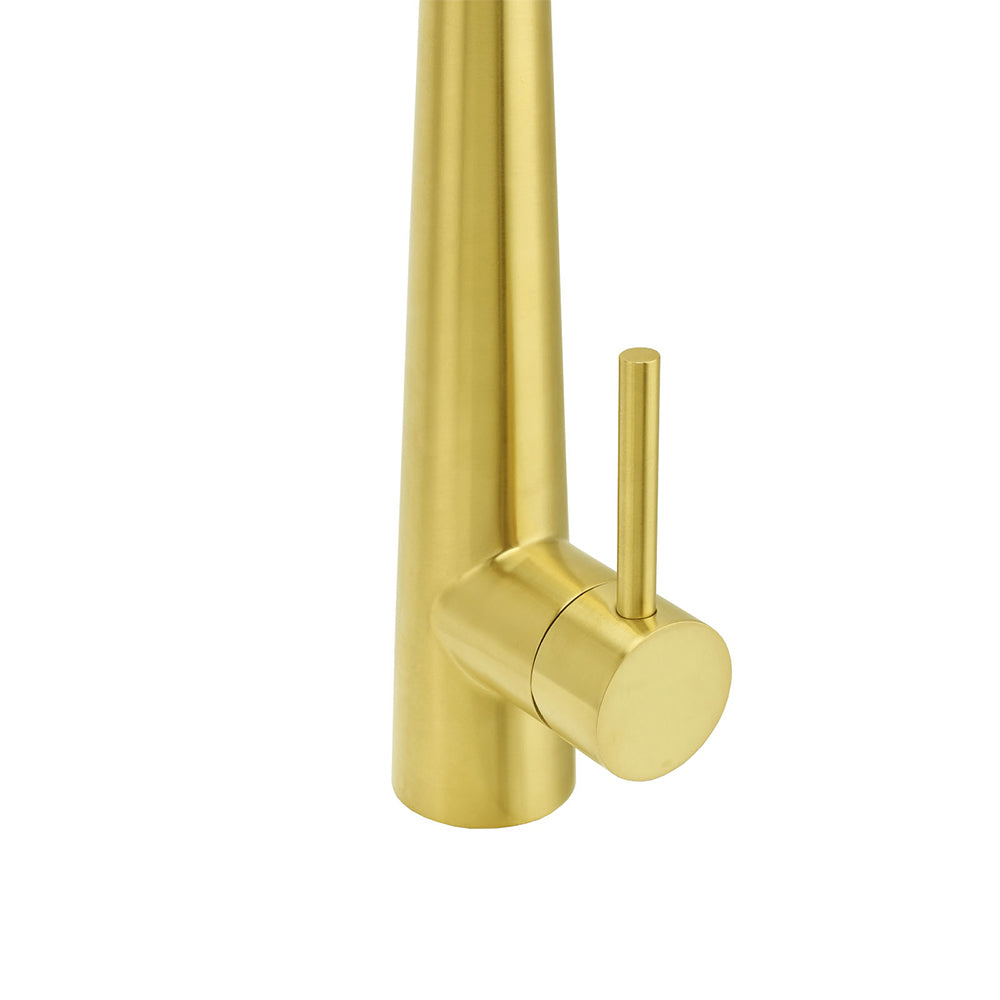 Brushed Gold Pull Out Kitchen Sink Tap Basin Mixer Faucet 2 Mode Spraying Spout - Image 8