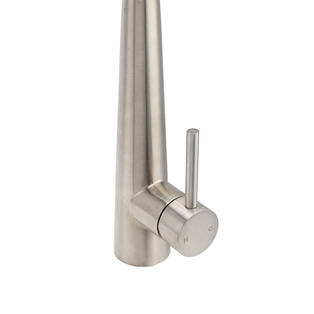 Brushed Nickel Pull Out Kitchen Tap Sink Mixer Faucet Spout 2 Modes Spray Outlet - Image 5