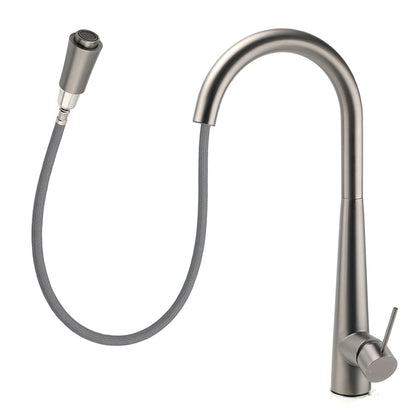 WELS Gun Metal Grey Pull Out Kitchen Sink Tap Basin Mixer Faucet Flexible Spout - Image 2
