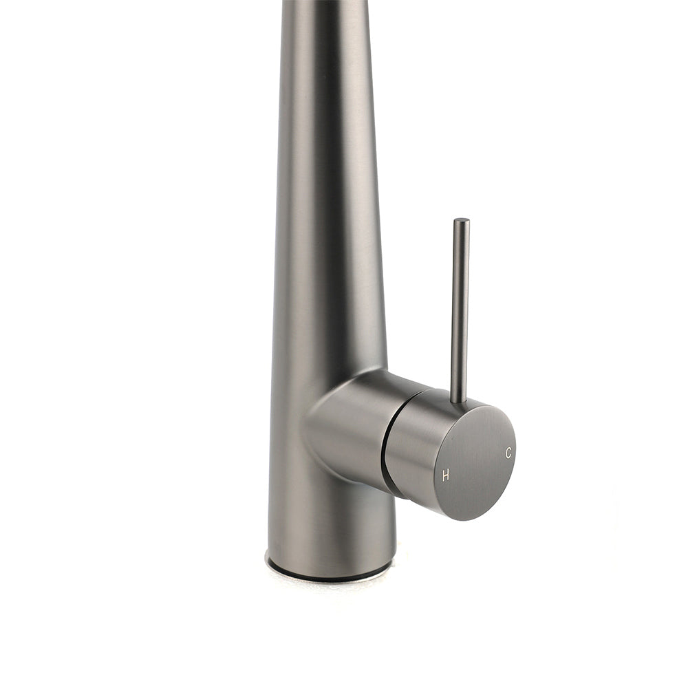 WELS Gun Metal Grey Pull Out Kitchen Sink Tap Basin Mixer Faucet Flexible Spout - Image 8