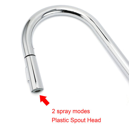 WELS Chrome 2 Modes Spray Pull Out Kitchen Swivel Faucet Sink Tap Laundry Mixer - Image 4