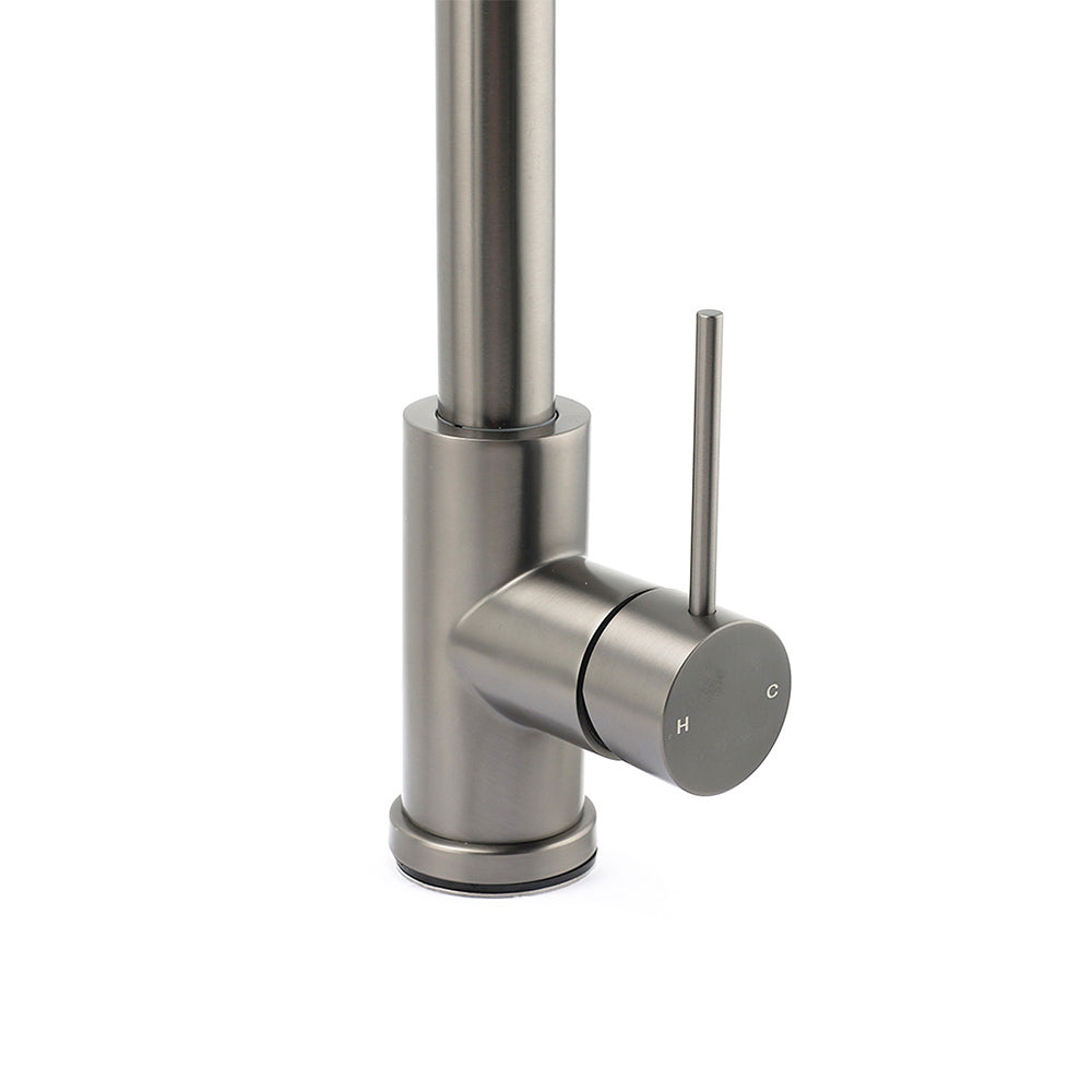 WELS Gun Metal Pull Out Kitchen Sink Tap Basin Mixer Faucet Flexible 2 Way Spout - Image 5