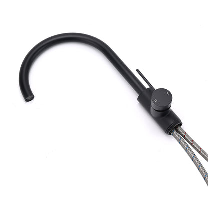 Matt Black Indoor Bathtub Filler Free Standing Mixer Faucet Tap Spout Watermark - Image 4