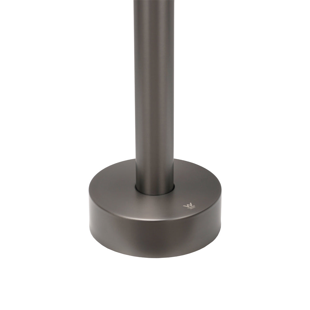 Gun Metal Bathroom Free Standing Hot Cold Water Mixer Tap Bath Tub Filler Spout - Image 5