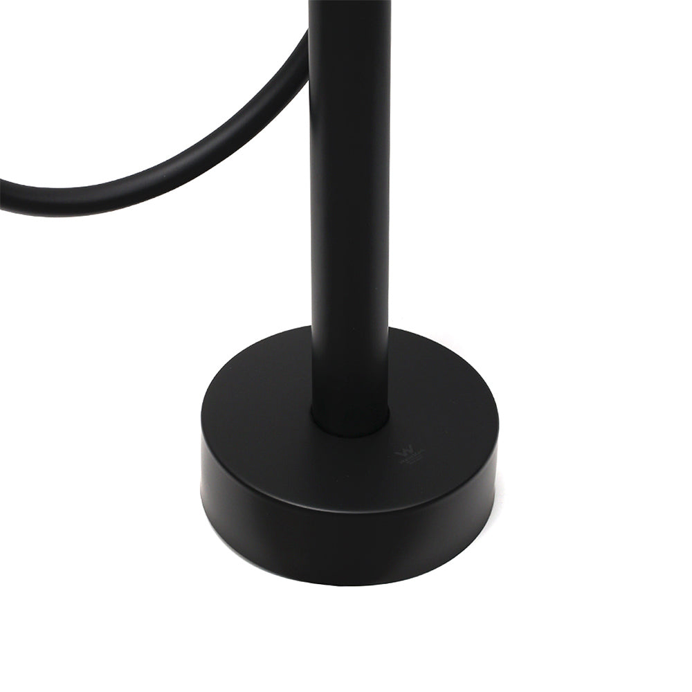 WELS Matt Black Bathtub Filler Free Standing Mixer Faucet Tap Spout HandHeld Set - Image 5