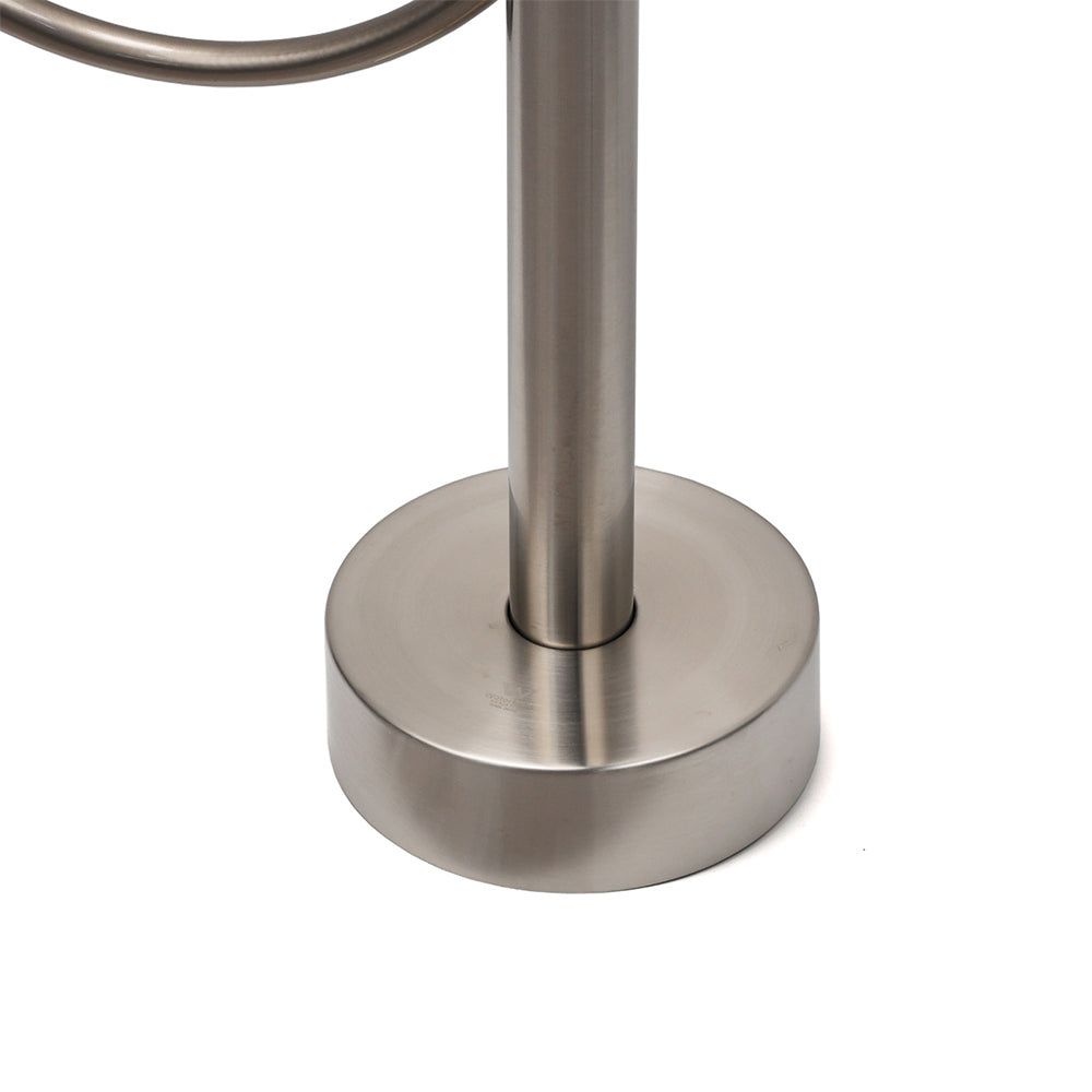 WELS Brushed Nickel Stainless Steel Free Standing Mixer Faucet Tap Spout Handset - Image 3
