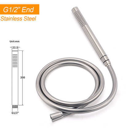 WELS Brushed Nickel Stainless Steel Free Standing Mixer Faucet Tap Spout Handset - Image 8