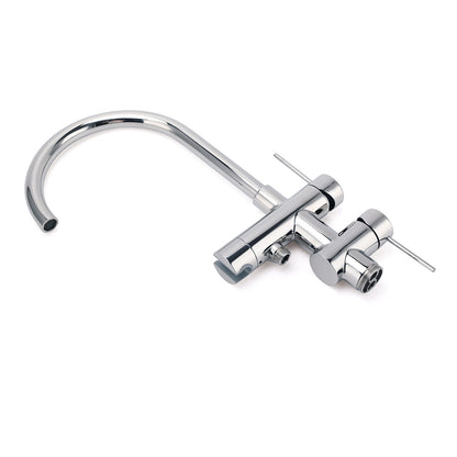 Polished Chrome Bathtub Filler Free Standing Mixer Faucet Tap Spout Handset WELS - Image 4