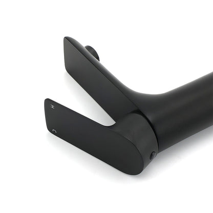 WELS Matt Black Basin Mixer Bathroom Vanity Laundry Sink Flick Faucet Tap Valve - Image 5