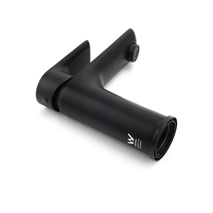 WELS Matt Black Basin Mixer Bathroom Vanity Laundry Sink Flick Faucet Tap Valve - Image 6