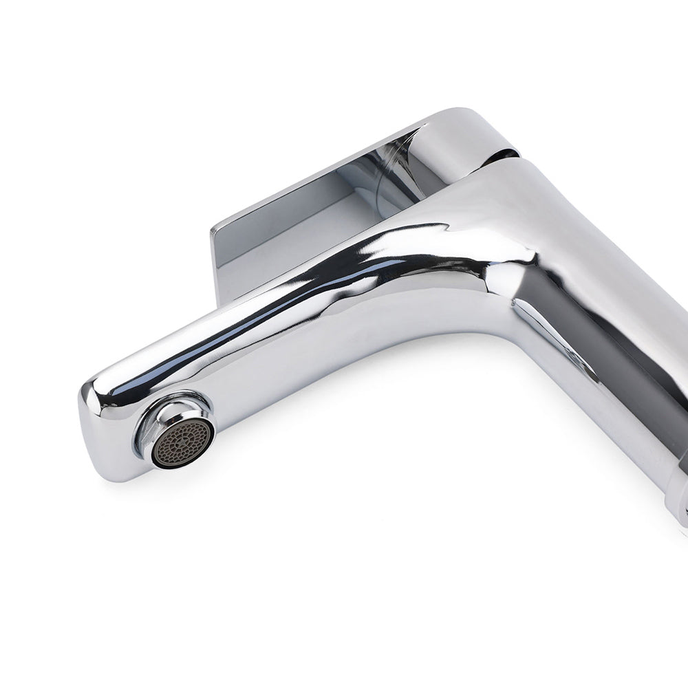 WELS Bathroom Vanity Kitchen Laundry Round Chrome Basin Mixer Sink Faucet Tap - Image 4