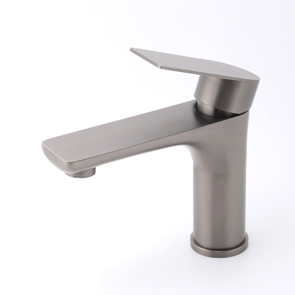 WELS Gun Metal 4.5L/min Kitchen Laundry Round Basin Mixer Vanity Sink Faucet Tap - Image 2