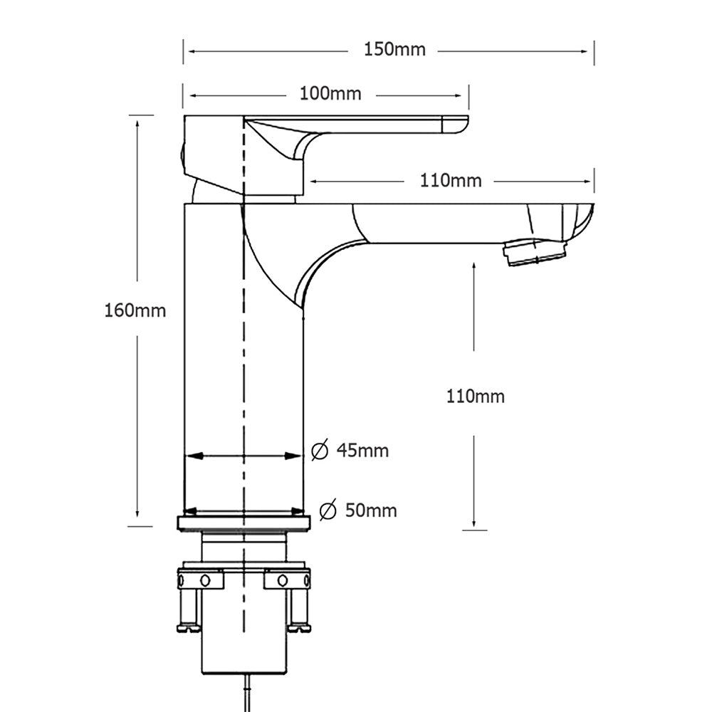 WELS Gun Metal 4.5L/min Kitchen Laundry Round Basin Mixer Vanity Sink Faucet Tap - Image 7