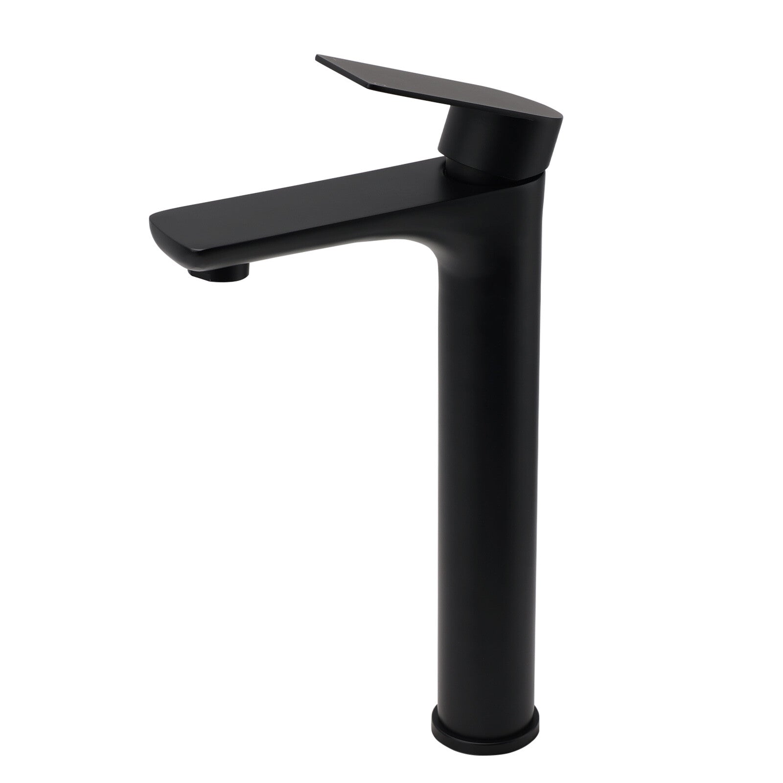 WELS 7.5L/m Rounded Body Basin Mixer Kitchen Vanity Faucet Tap Spout Matte Black - Image 2