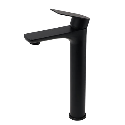 WELS 7.5L/m Rounded Body Basin Mixer Kitchen Vanity Faucet Tap Spout Matte Black - Image 2