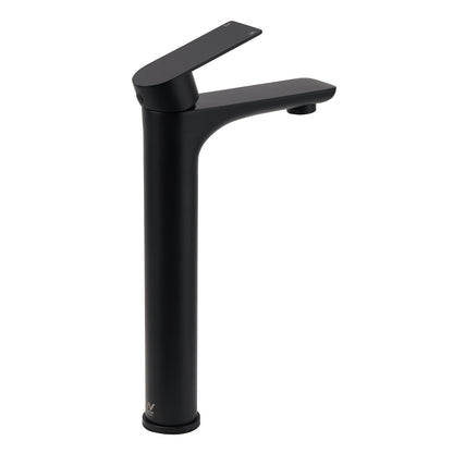 WELS 7.5L/m Rounded Body Basin Mixer Kitchen Vanity Faucet Tap Spout Matte Black - Image 3