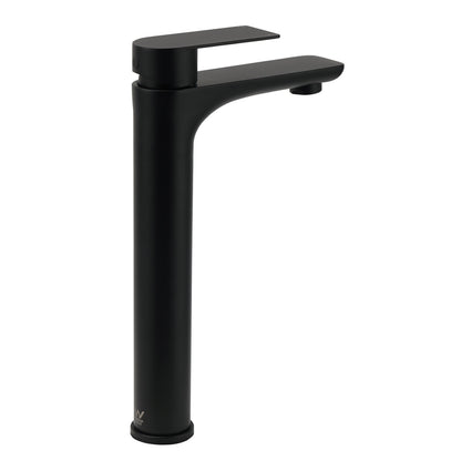 WELS 7.5L/m Rounded Body Basin Mixer Kitchen Vanity Faucet Tap Spout Matte Black - Image 4