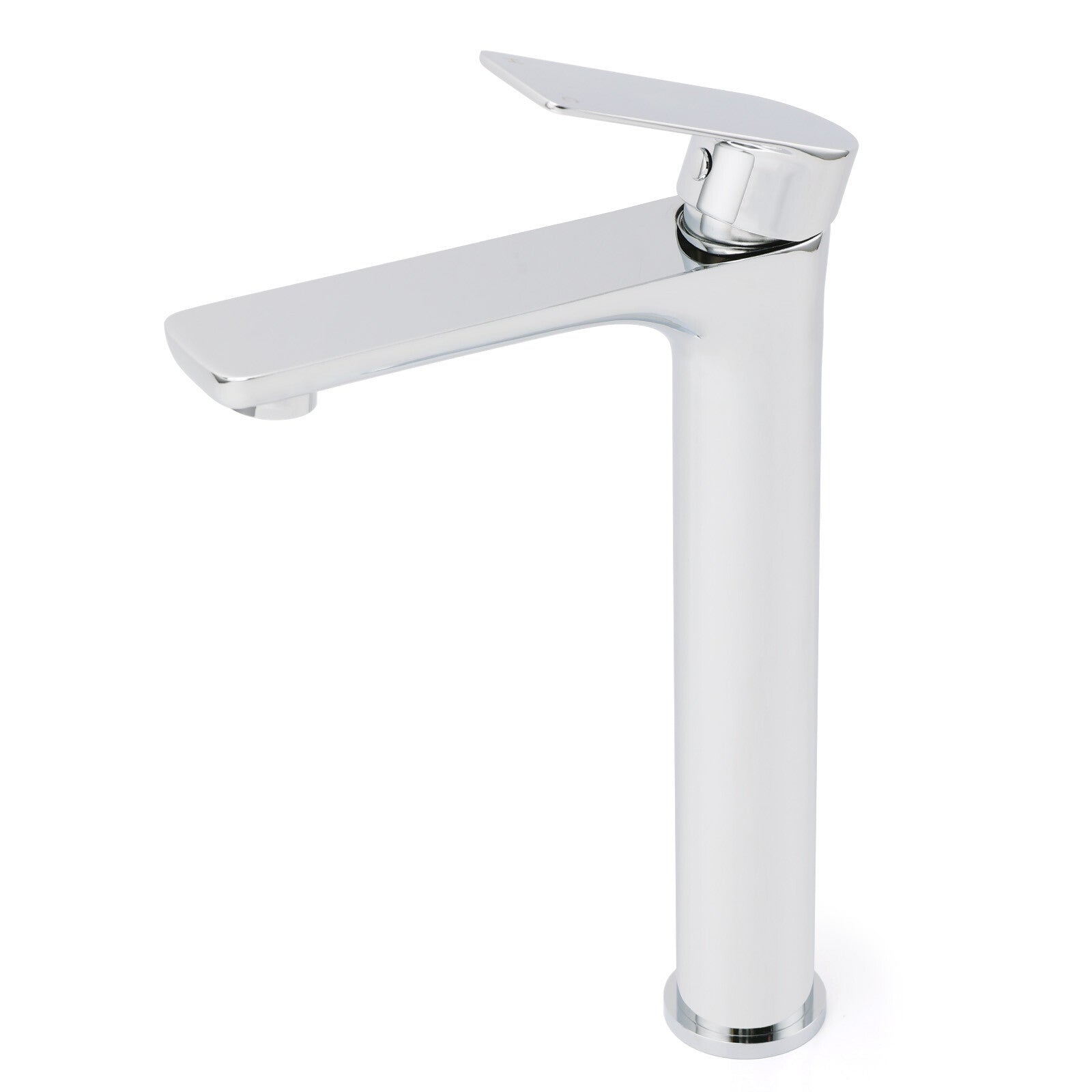 WELS Bathroom Chrome Round Tall Basin Mixer Vanity Faucet Laundry Counter Tap - Image 2