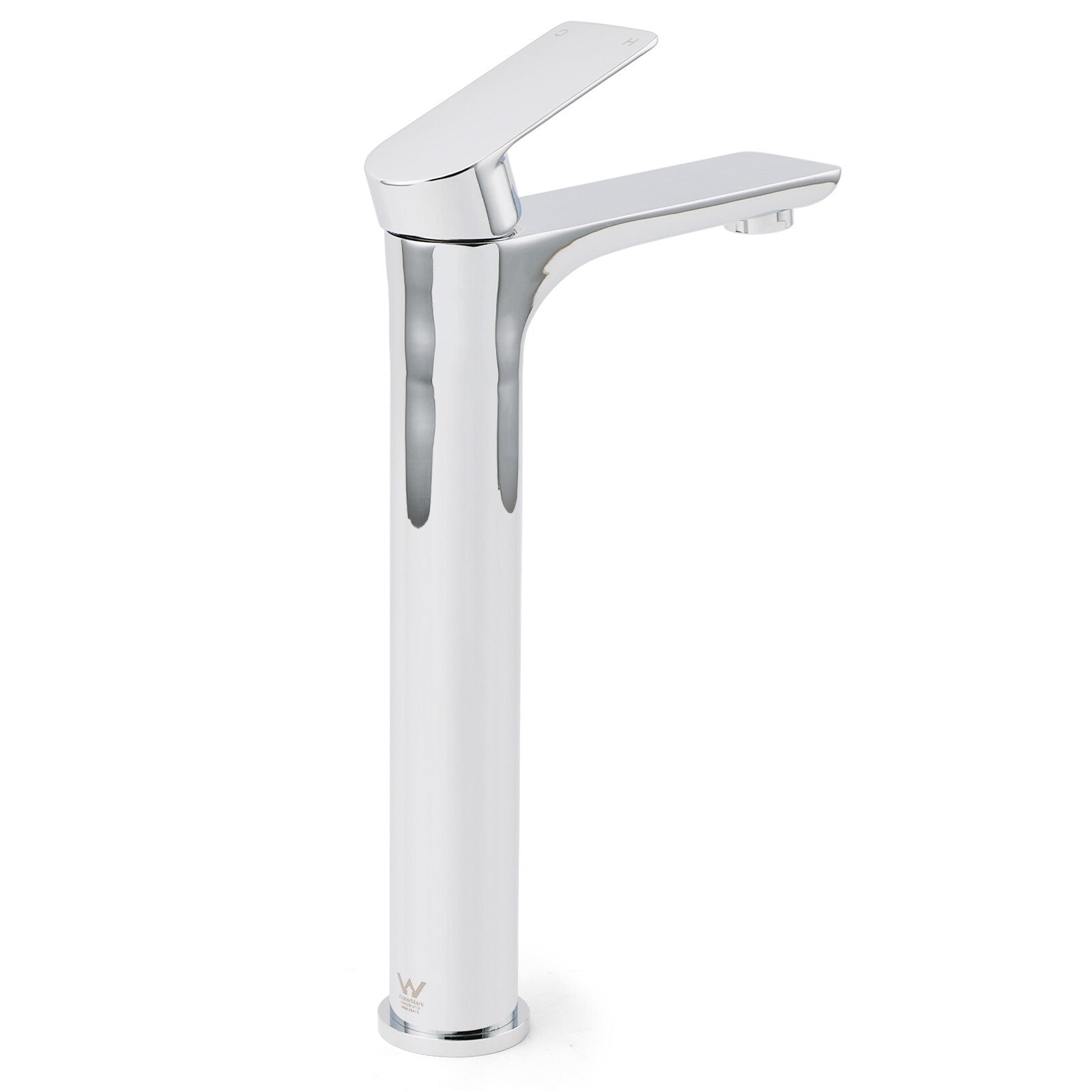 WELS Bathroom Chrome Round Tall Basin Mixer Vanity Faucet Laundry Counter Tap - Image 3