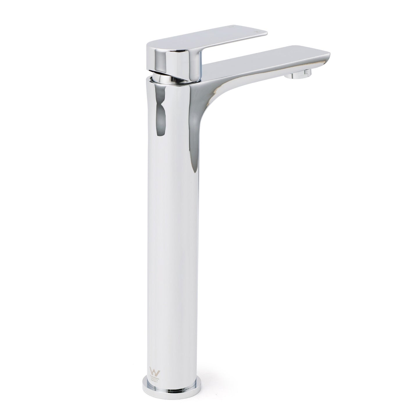 WELS Bathroom Chrome Round Tall Basin Mixer Vanity Faucet Laundry Counter Tap - Image 4