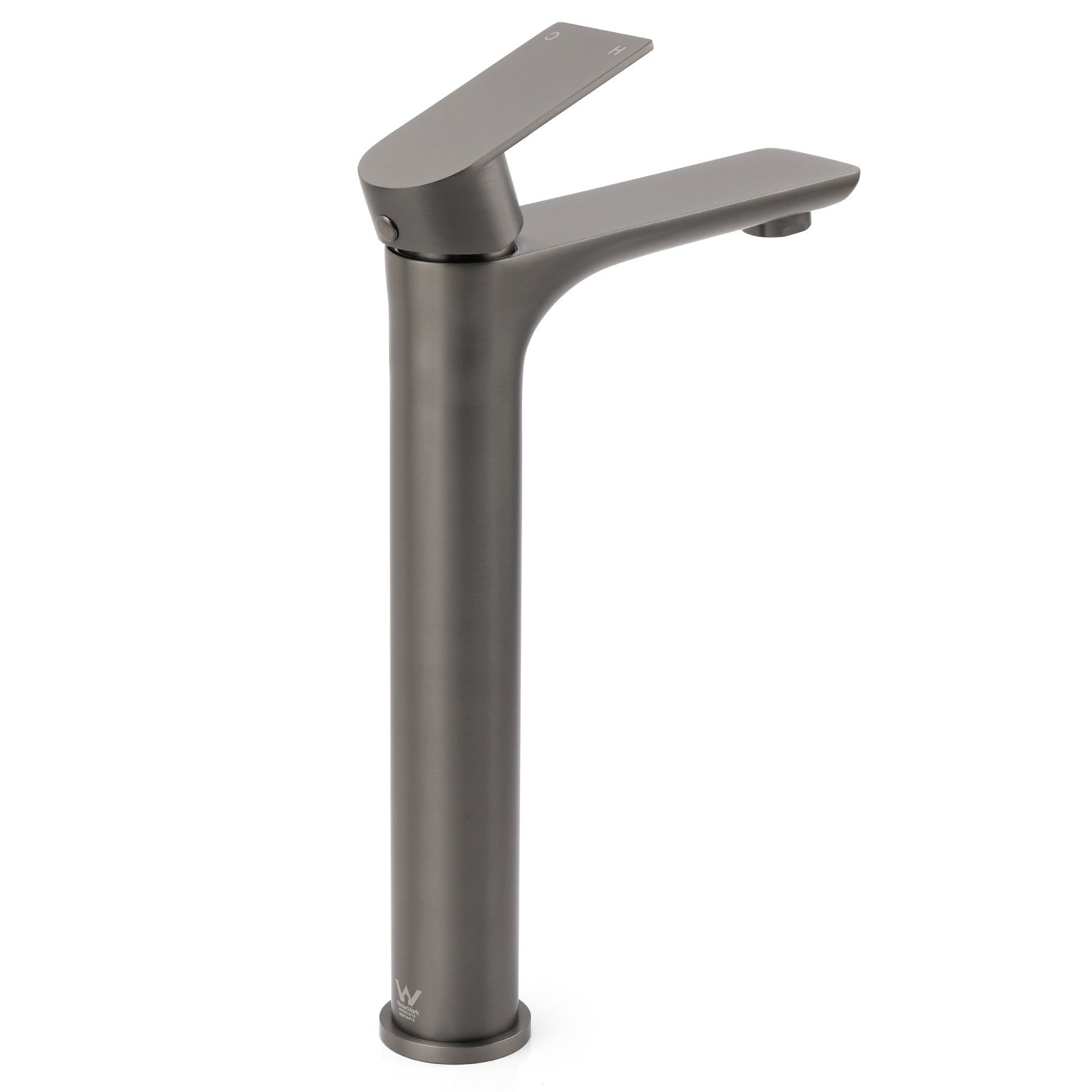 WELS Gun Metal Grey Round High Rise Basin Mixer Bathroom Vanity Faucet Tapware - Image 3