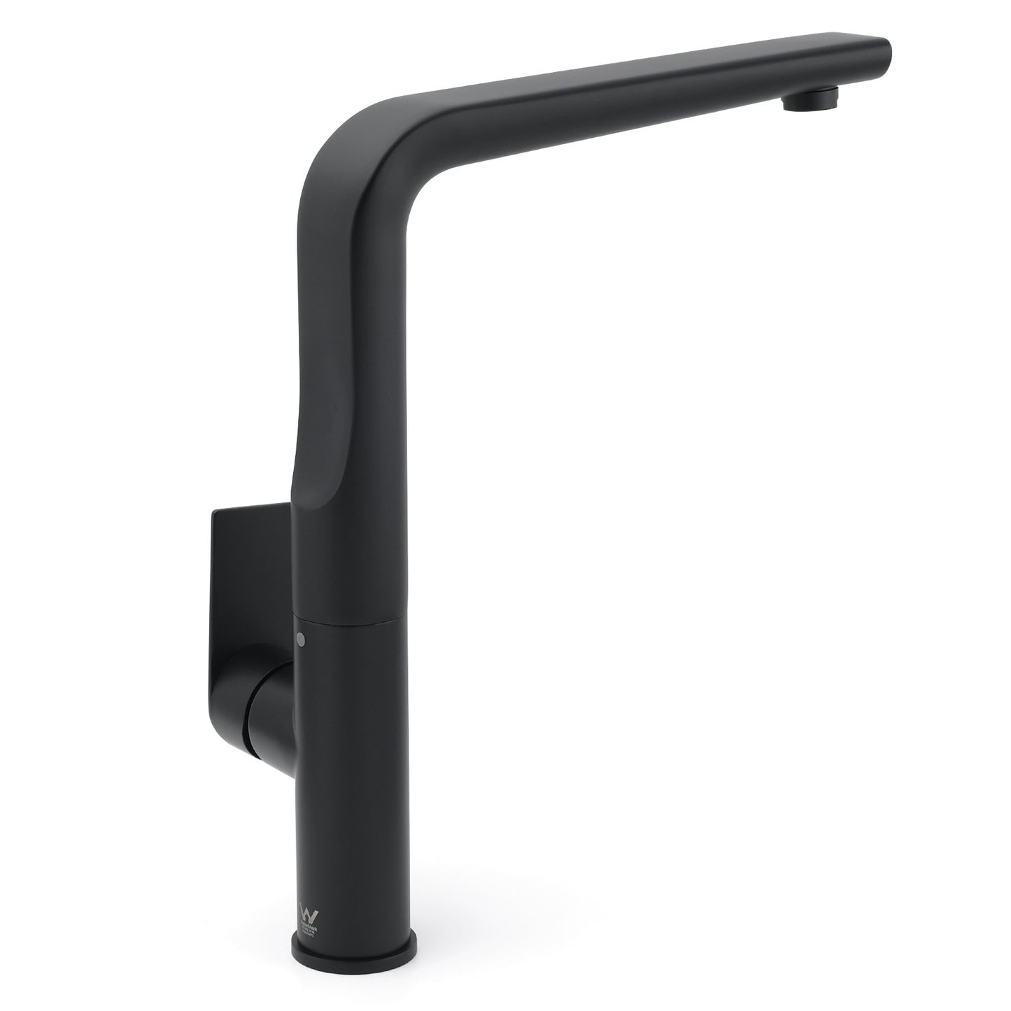 WELS Matte Black Round Kitchen Mixer Sink Tap Swivel Laundry Faucet Spout NEW - Image 4