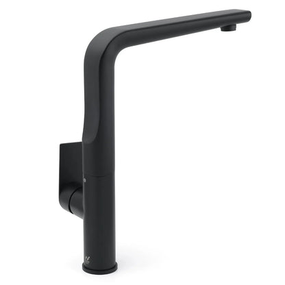 WELS Matte Black Round Kitchen Mixer Sink Tap Swivel Laundry Faucet Spout NEW - Image 4