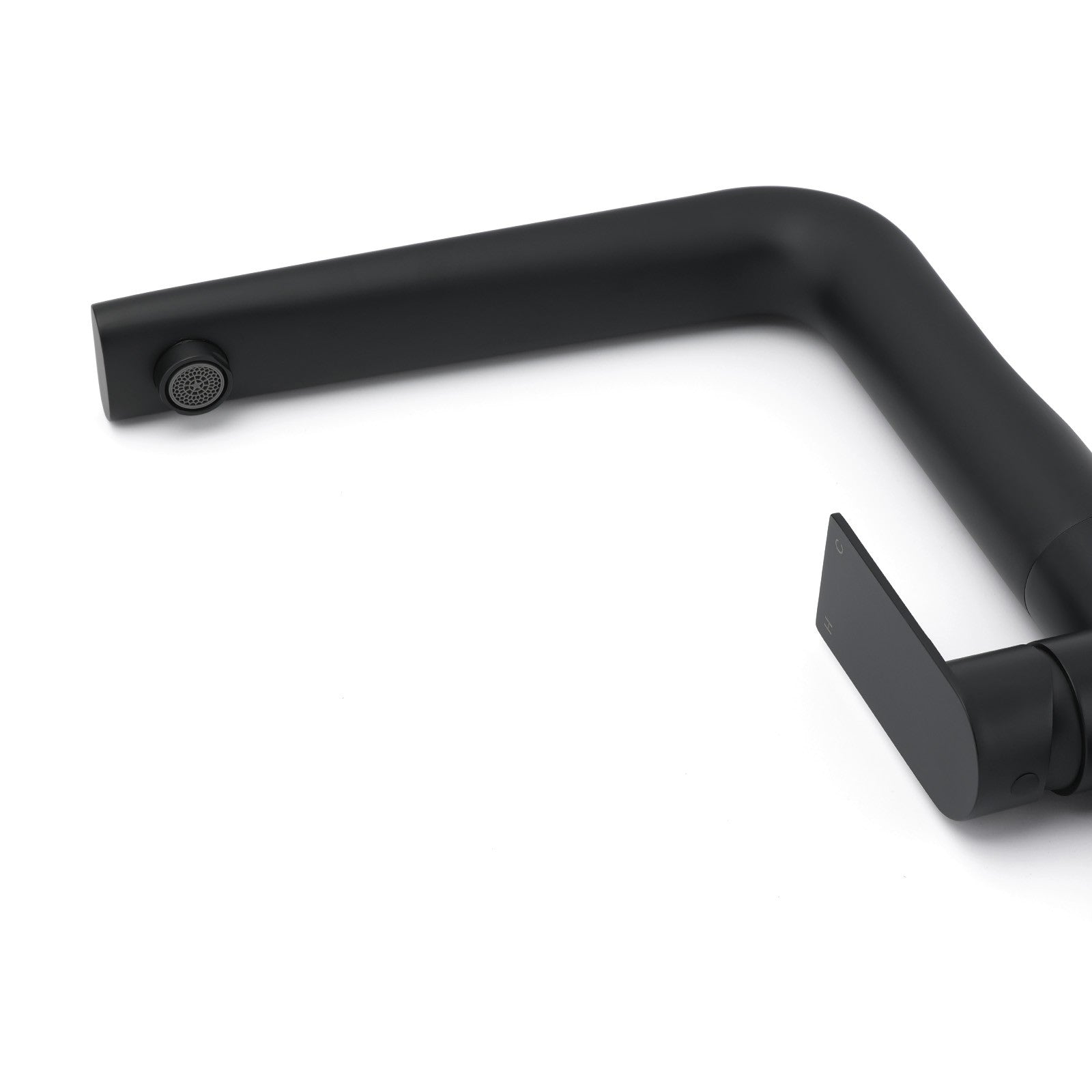 WELS Matte Black Round Kitchen Mixer Sink Tap Swivel Laundry Faucet Spout NEW - Image 5