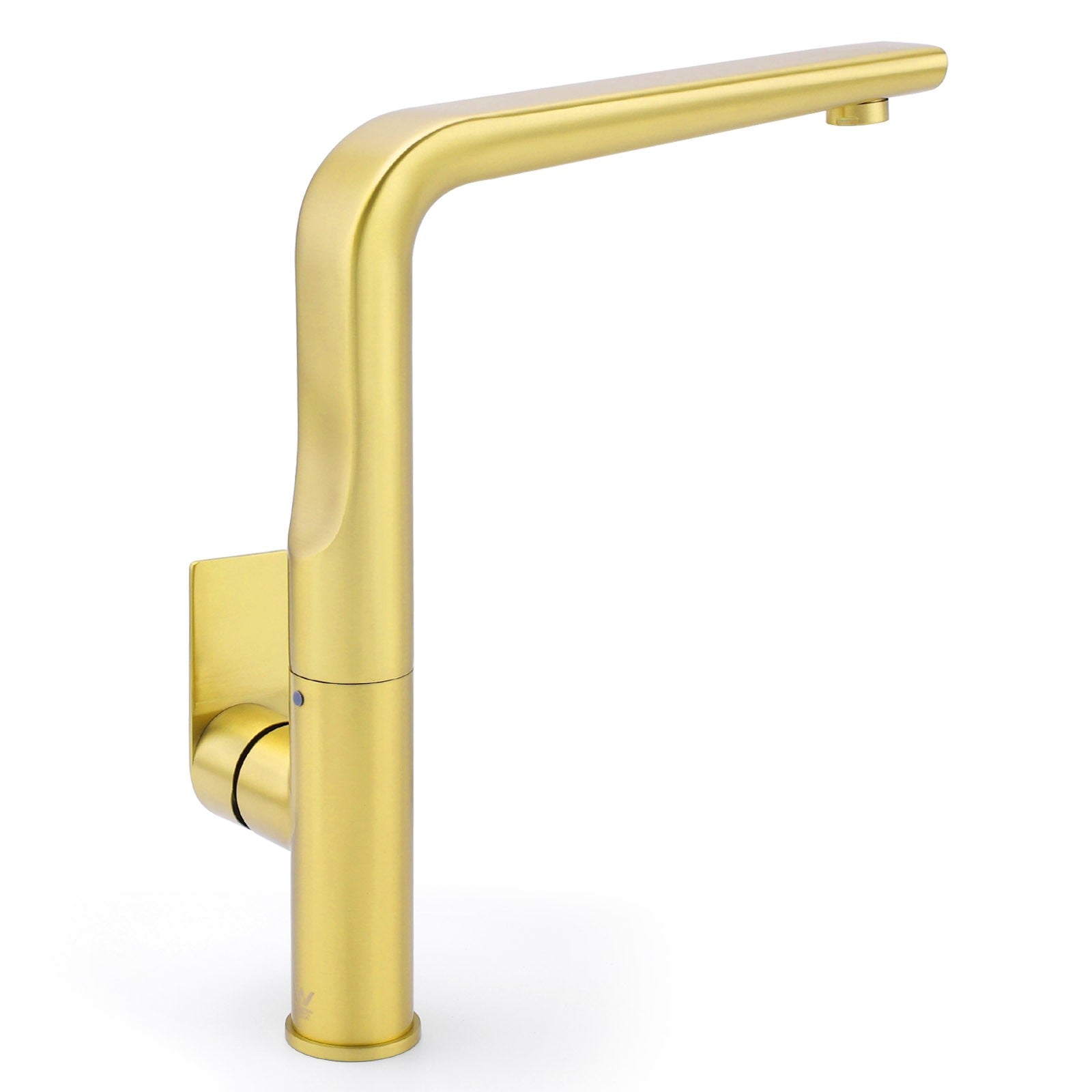 NEW ARRIVAL WELS Brushed Gold Round Kitchen Mixer Sink Tap Laundry Faucet Spout - Image 4