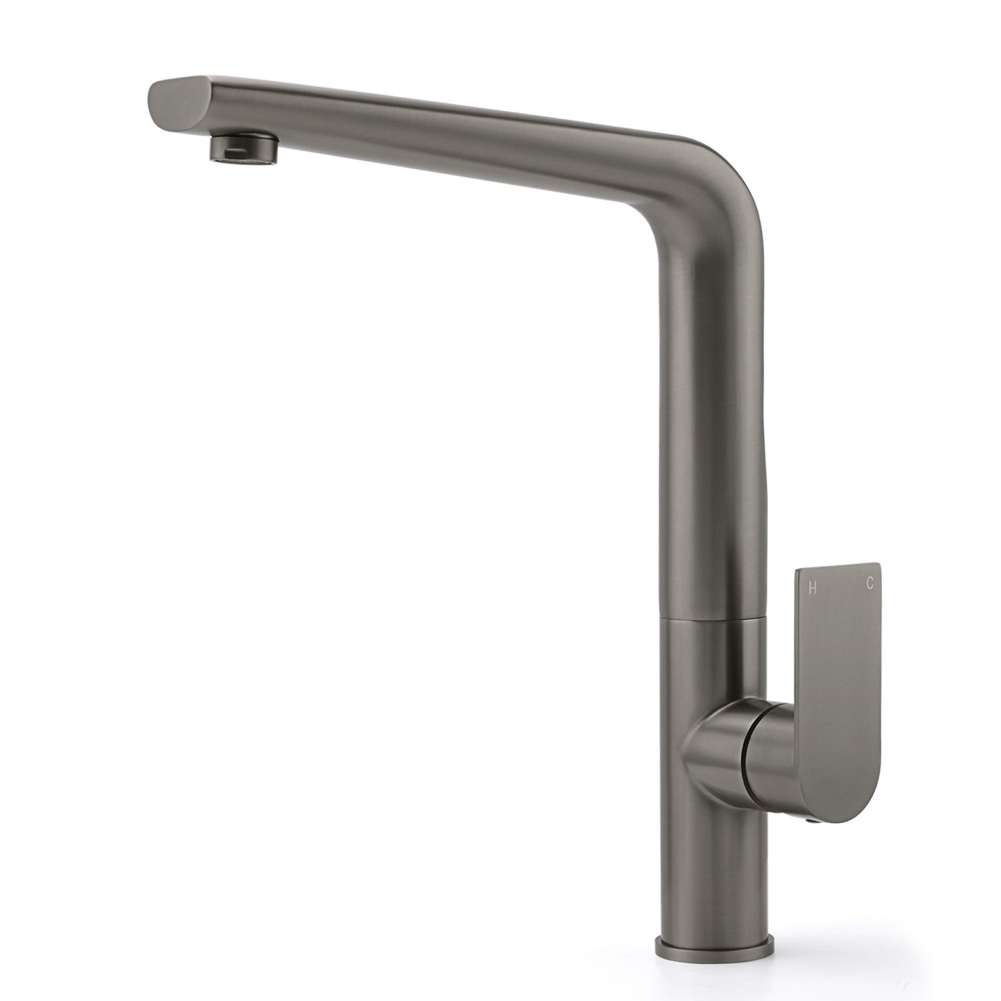 Luxury Gun Metal Round Kitchen Mixer Sink Tap Swivel Laundry Faucet Spout WELS - Image 3