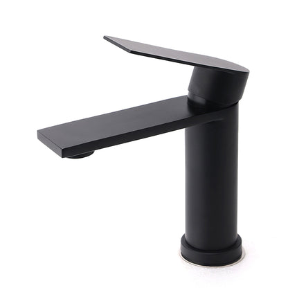 Matt Black Round Bathroom Basin Mixer Vanity Sink Faucet Spout Laundry Tap WELS - Image 2