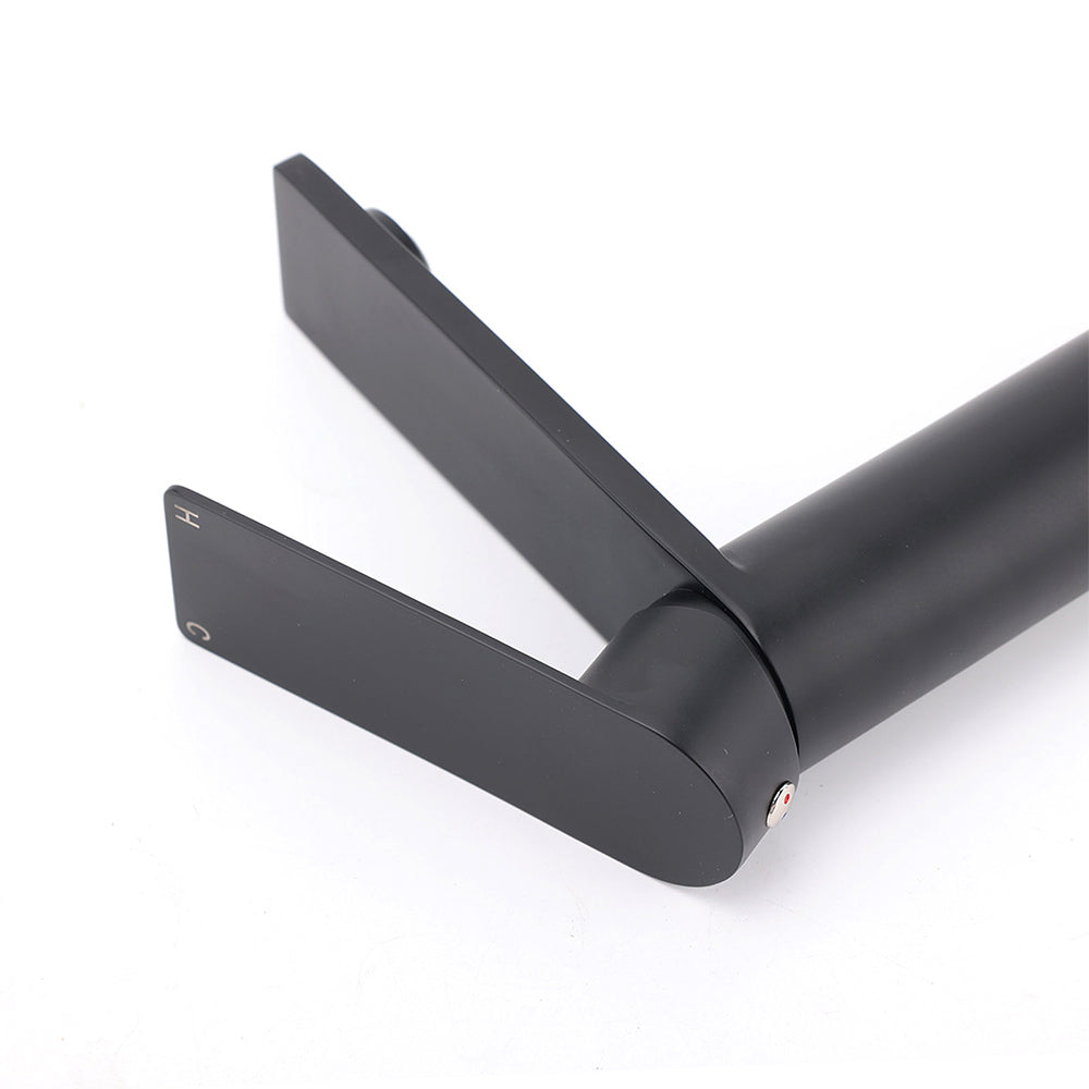 Matt Black Round Bathroom Basin Mixer Vanity Sink Faucet Spout Laundry Tap WELS - Image 5