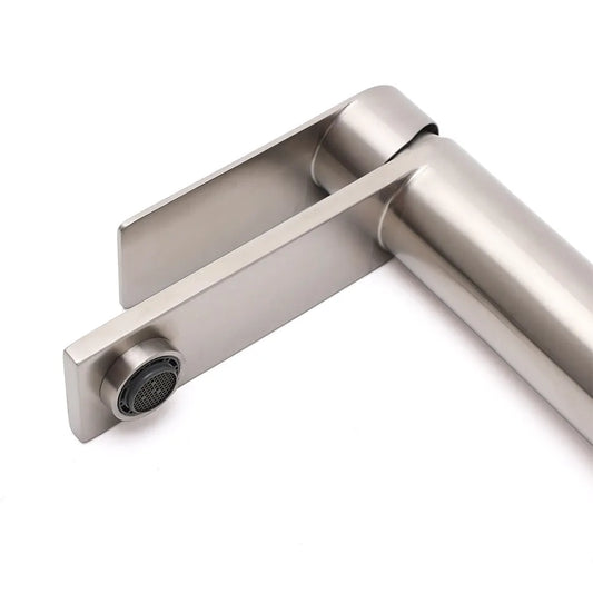 WELS Brushed Nickel Laundry Standard Basin Mixer Vanity Sink Faucet Spout Tap - Image 4