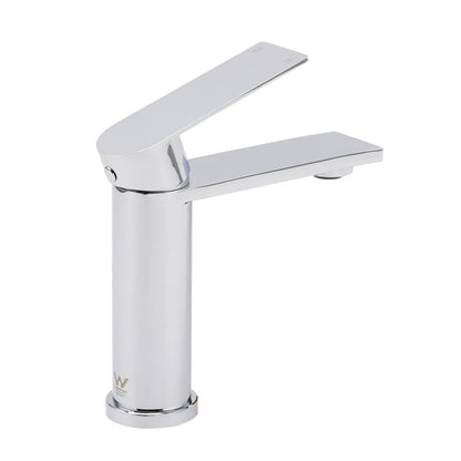 WELS Chrome Square Bathroom Short Basin Mixer Vanity Sink Faucet Tap Flat Lever - Image 3