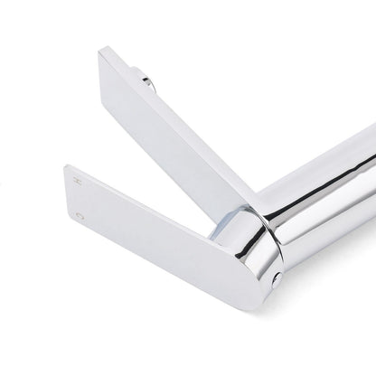WELS Chrome Square Bathroom Short Basin Mixer Vanity Sink Faucet Tap Flat Lever - Image 5