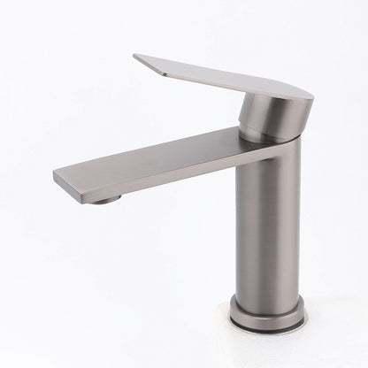 Gun Metal Grey Bathroom Basin Mixer Vanity Sink Square Faucet Spout Laundry Tap - Image 2