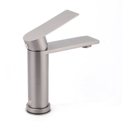 Gun Metal Grey Bathroom Basin Mixer Vanity Sink Square Faucet Spout Laundry Tap - Image 3