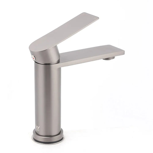 Gun Metal Grey Bathroom Basin Mixer Vanity Sink Square Faucet Spout Laundry Tap - Image 3