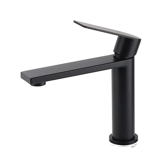 WELS Matt Black Square Short Basin Mixer Vanity Sink Faucet Laundry Spout Tap - Image 2