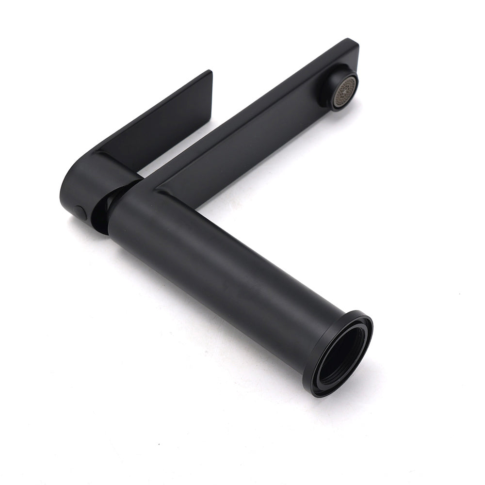 WELS Matt Black Square Short Basin Mixer Vanity Sink Faucet Laundry Spout Tap - Image 6