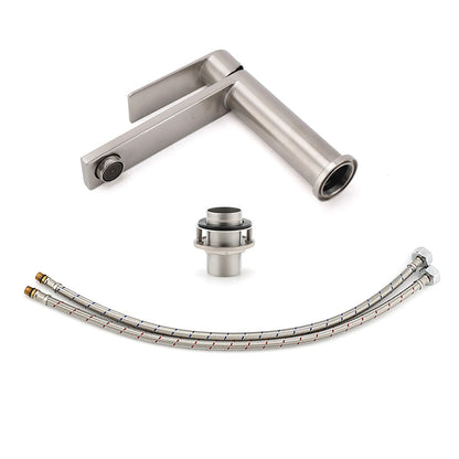 Brushed Nickel Standard Basin Mixer Vanity Sink Faucet Kitchen Laundry Spout Tap - Image 7