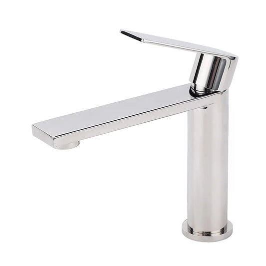 WELS Chrome Short Basin Mixer Vanity Sink Faucet Kitchen Laundry Spout Tap Set - Image 2