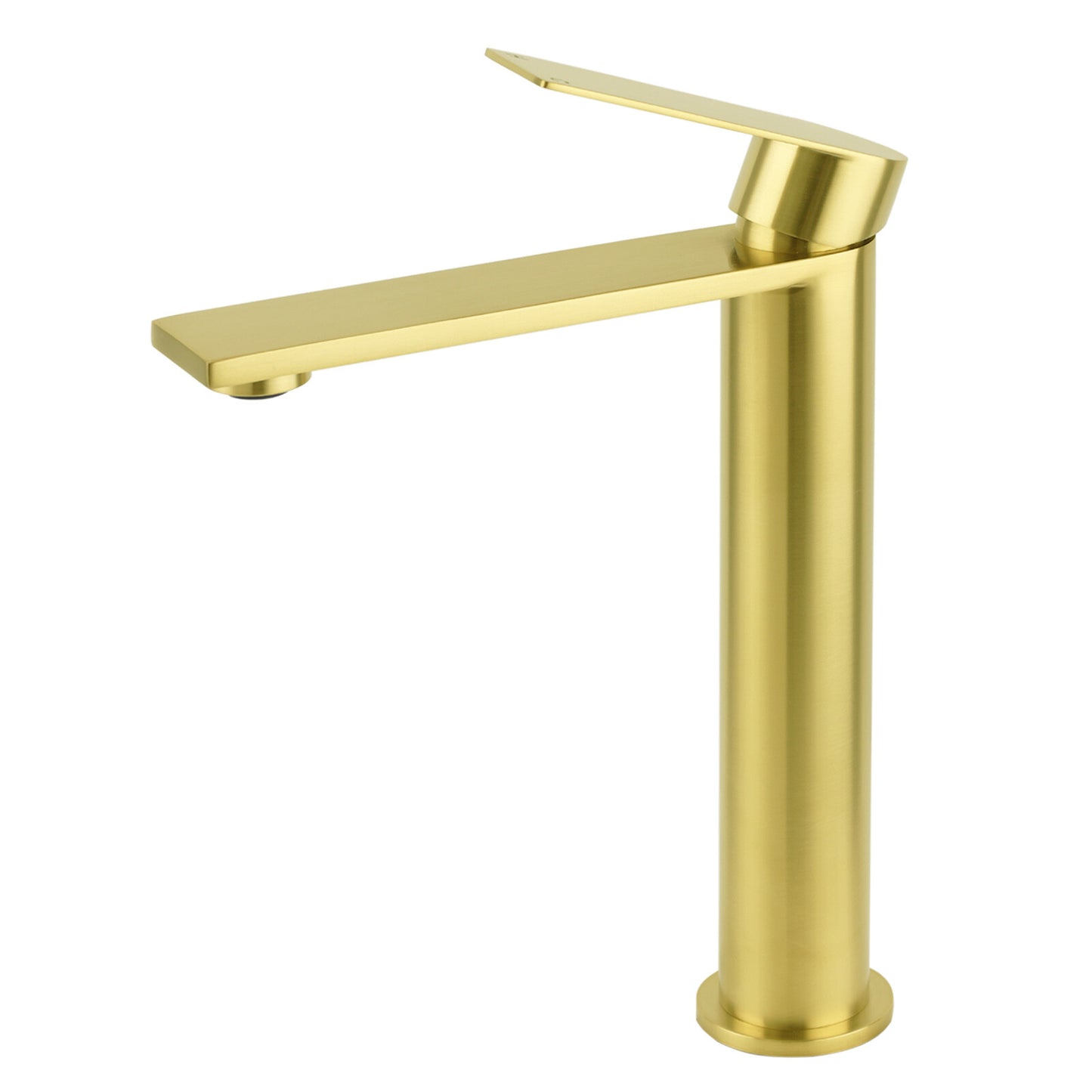 Brushed Gold Stainless Steel Tall Basin Mixer Vanity Sink Faucet Laundry Spout - Image 2