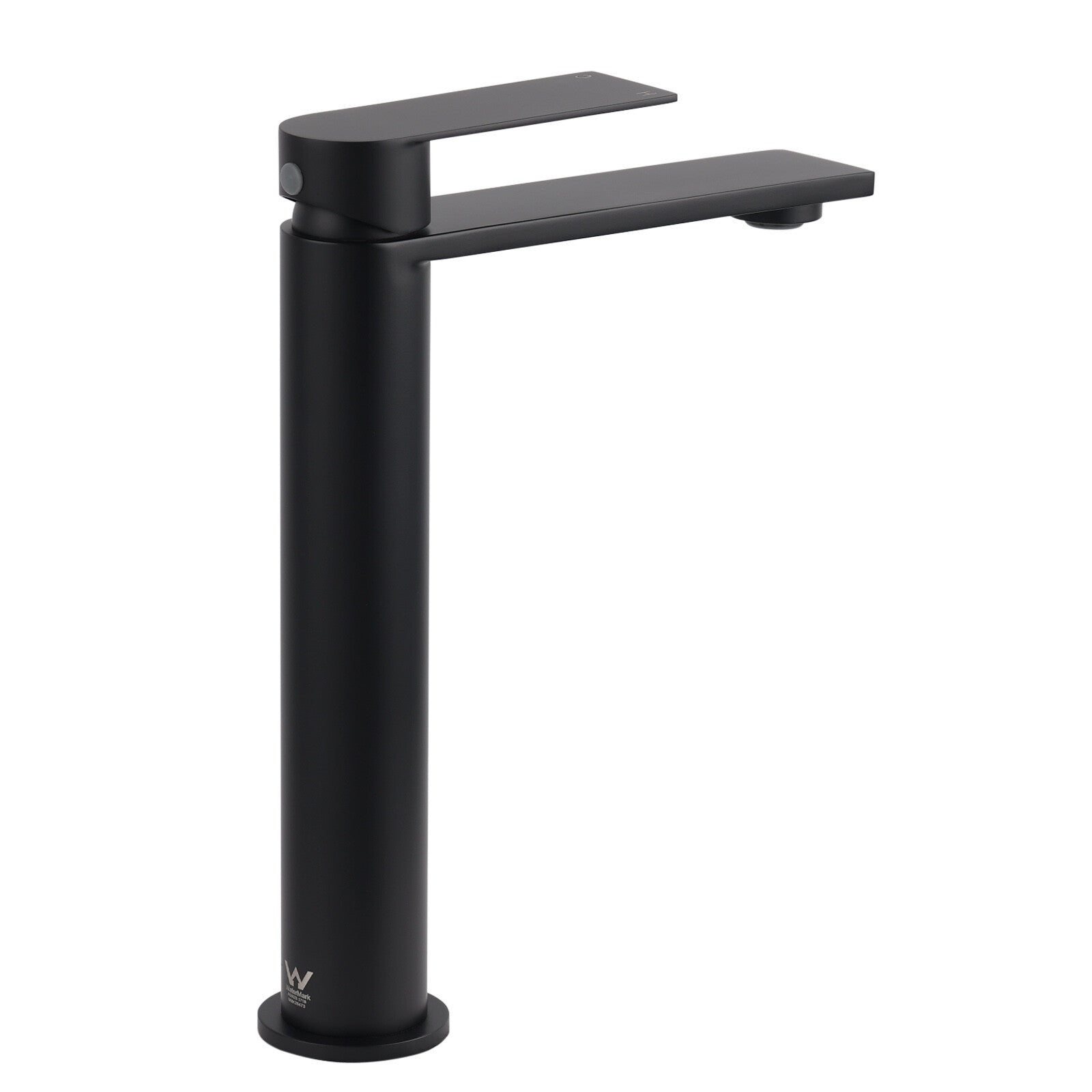 WELS Matt Black Square Tall Flat Lever Handle Basin Mixer Vanity Sink Faucet Spout - Image 4